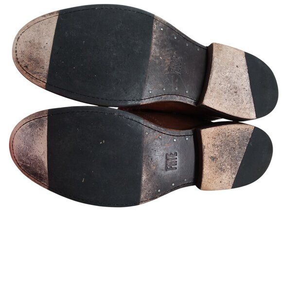 Frye Mens Paul Chukka Leather Brown Boots Shoes Size 8.5 Classic Work Distressed - Picture 6 of 13